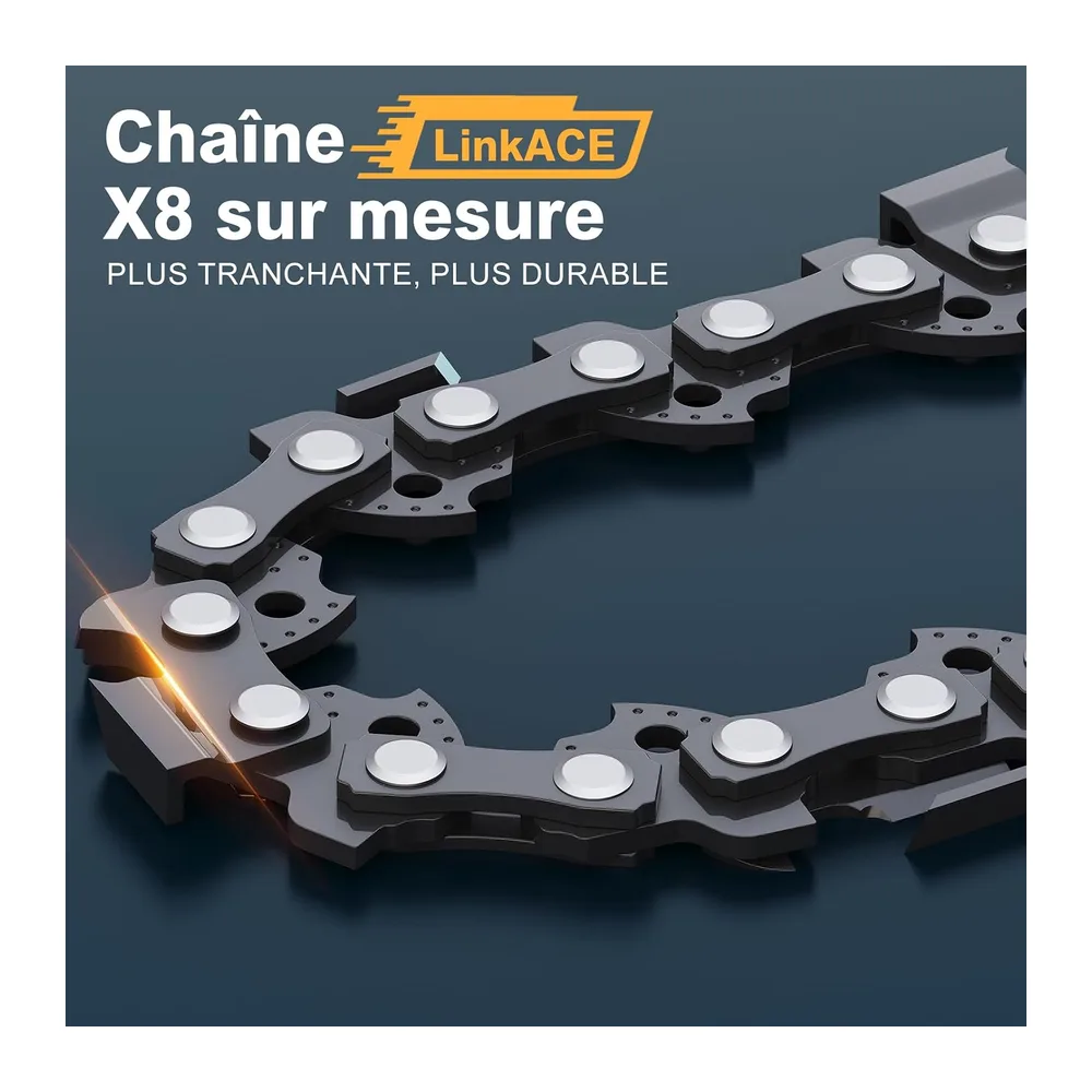 8 Pouces Tronconneuse a Batterie, Mini Tronçonneuse Électrique Sans Fil Brushless à