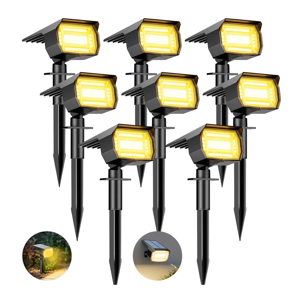 btfarm Spot Solaire Exterieur, 72 LED Lampe Solaire Etanche IP65