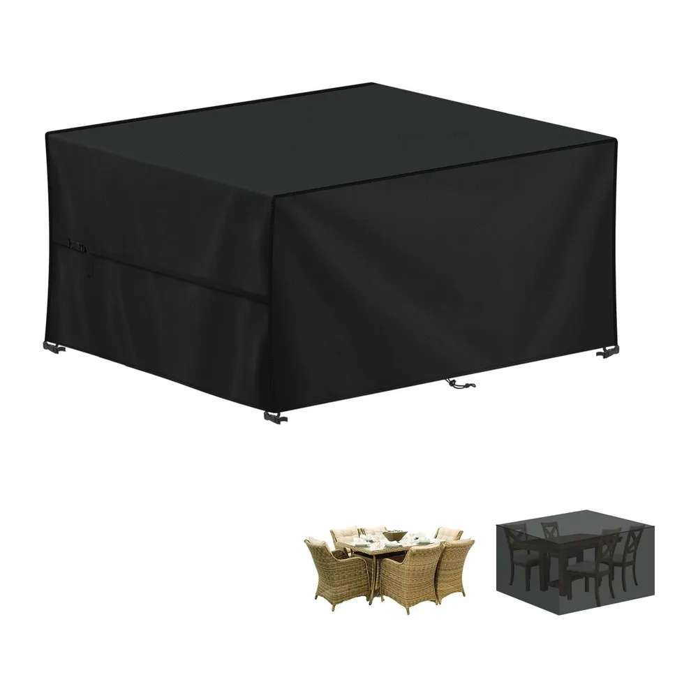 LAMUNI Housse Table de Jardin, 140x90x75cm Bâche Salon de Jardin