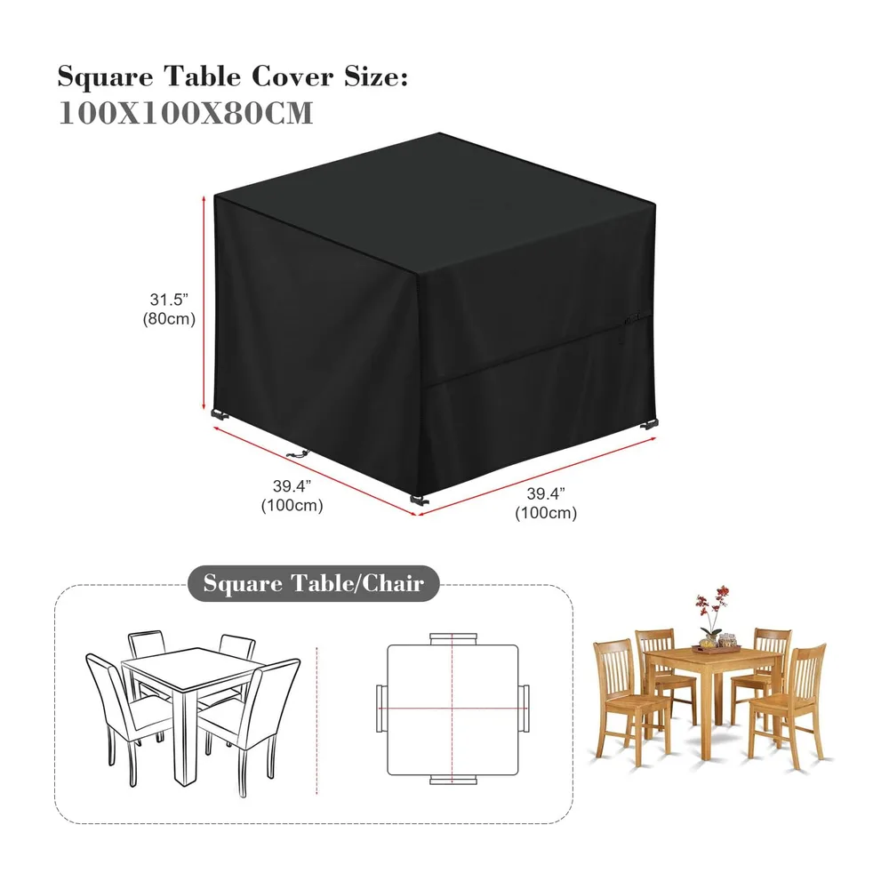 LAMUNI Housse Salon de Jardin Exterieur, Housses Table de Jardin