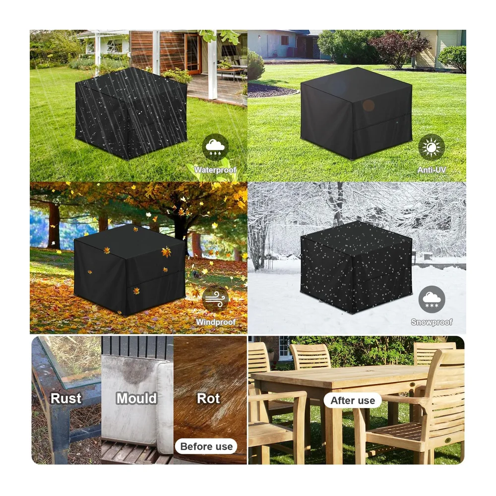 LAMUNI Housse Salon de Jardin Exterieur, Housses Table de Jardin