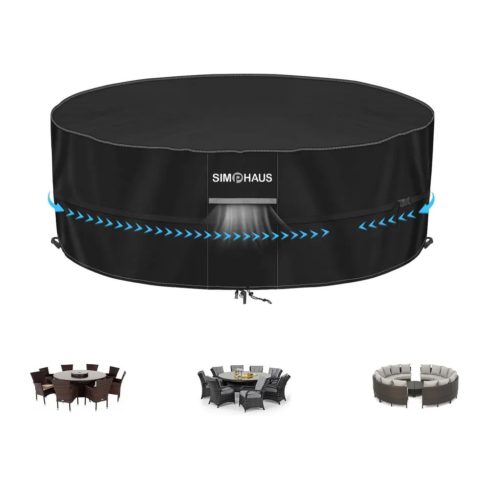 Housse Table de Jardin Ronde Housse Protection SPA Gonflable