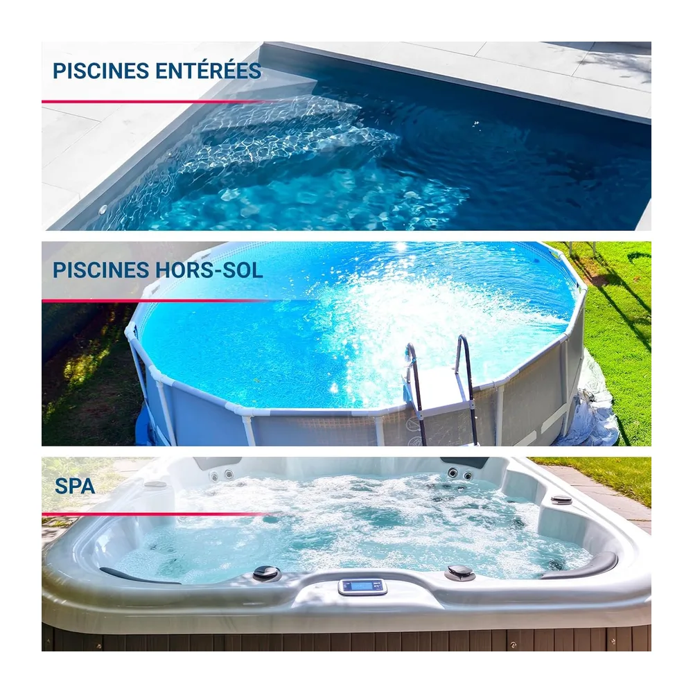 BELLAQUA Chlore Choc Piscine & Spa 1 kg Chlore Rapide & Entretien Régulier