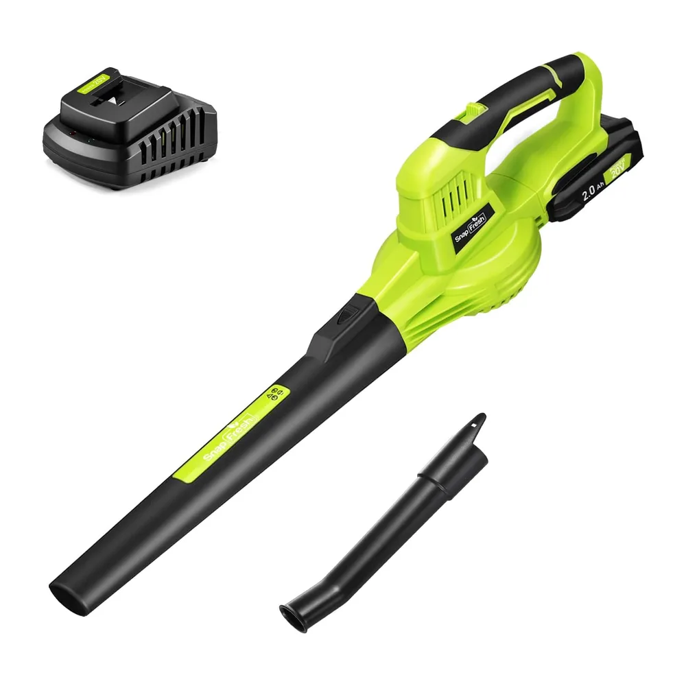SnapFresh Souffleur Batterie 20V Léger 1,2 kg - Souffleurs de Feuilles sans Fil 210 km/h