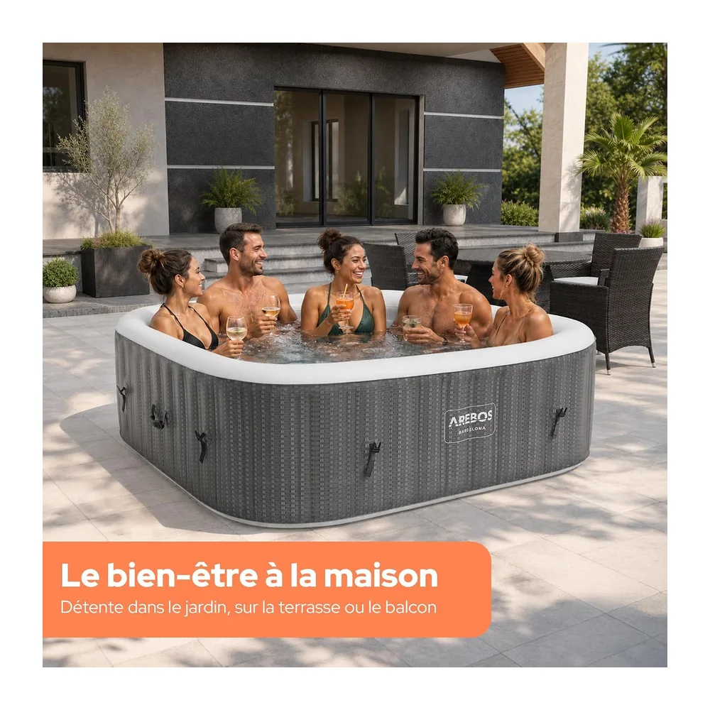 Arebos Spa Gonflable 2400W