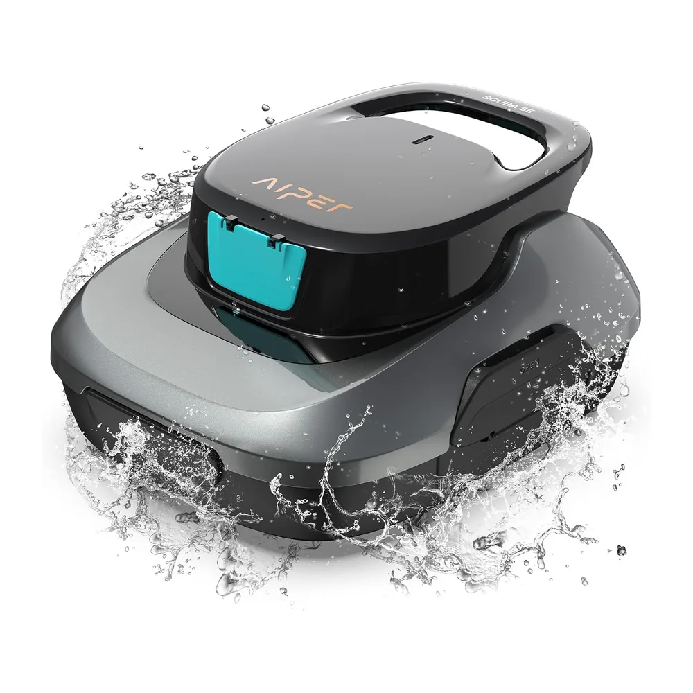 AIPER Scuba SE Robot Piscine, Aspirateur Piscine sans Fil, 90 Minutes de Nettoyage
