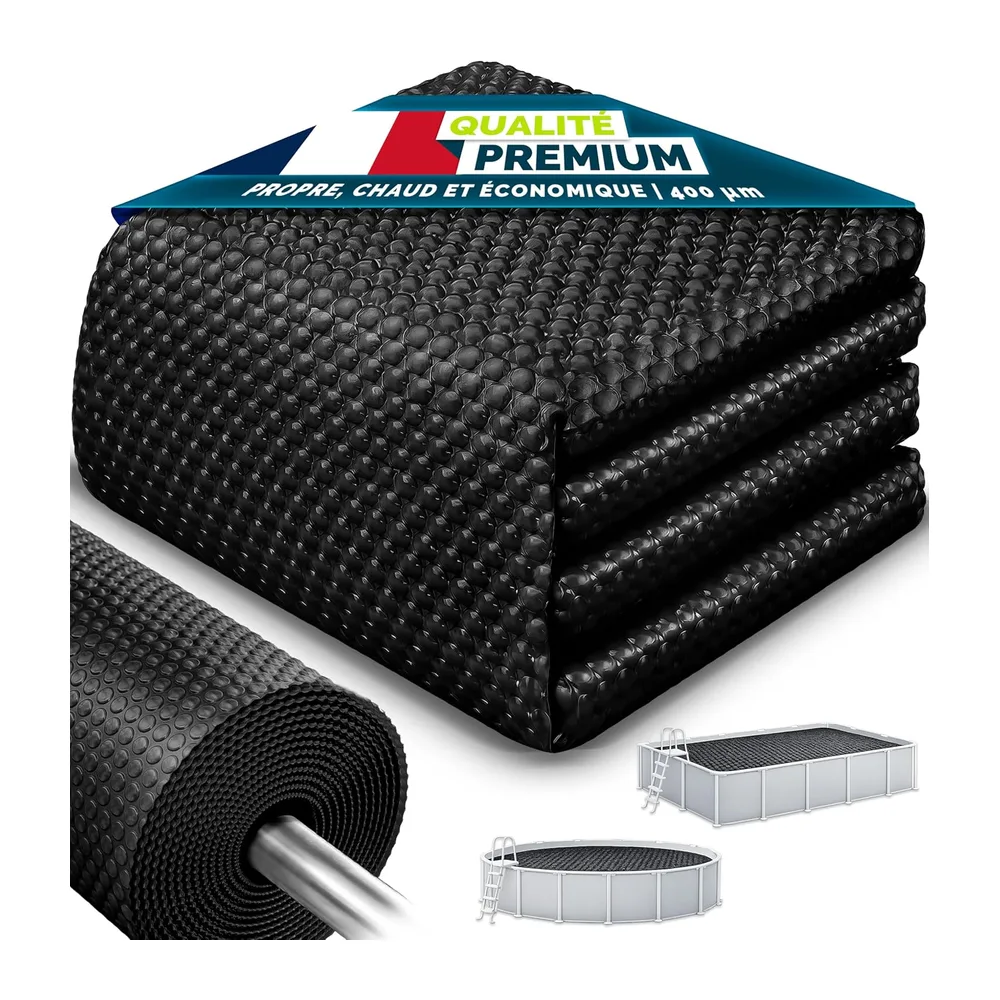 tillvex® Bâche Solaire de Piscine, 400 µm, rectangulaire, 549 x 274 cm, Film Thermique à