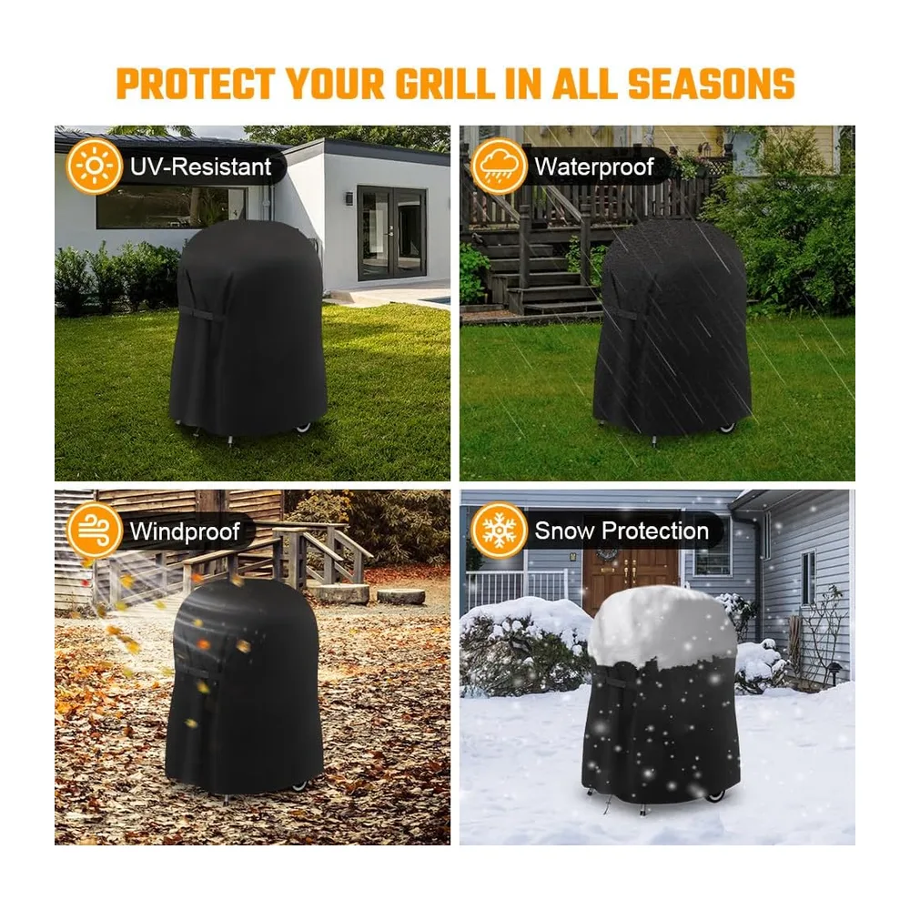 Flintronic Housse Barbecue, Oxford Bâche Résistante Barbecue Exterieur Protection
