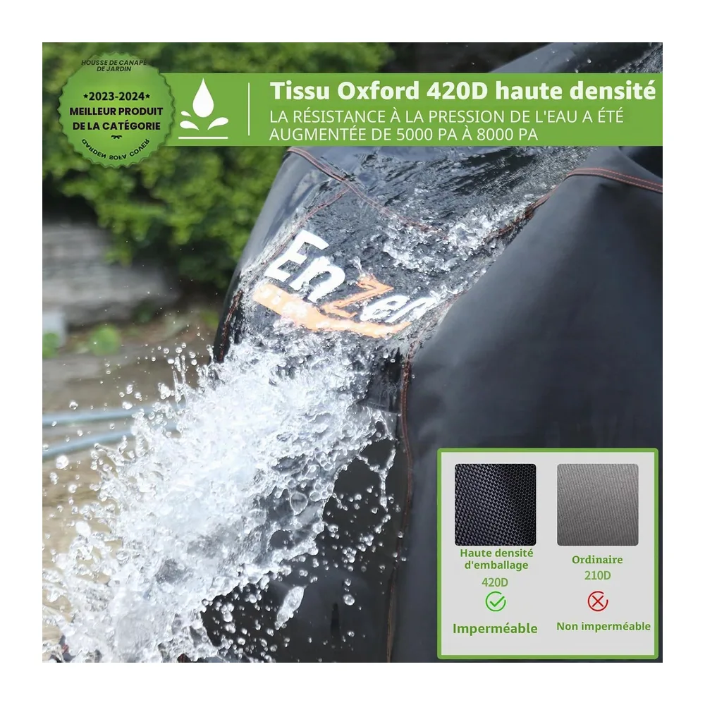 Enzeno Housse de protection imperméable pour meubles de jardin - Résistante à l'hiver