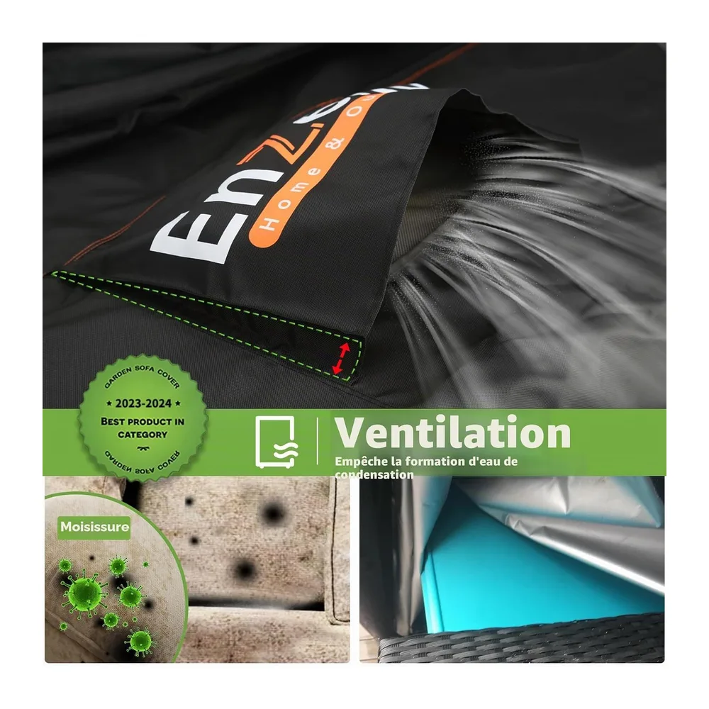 Enzeno Housse de protection imperméable pour meubles de jardin - Résistante à l'hiver