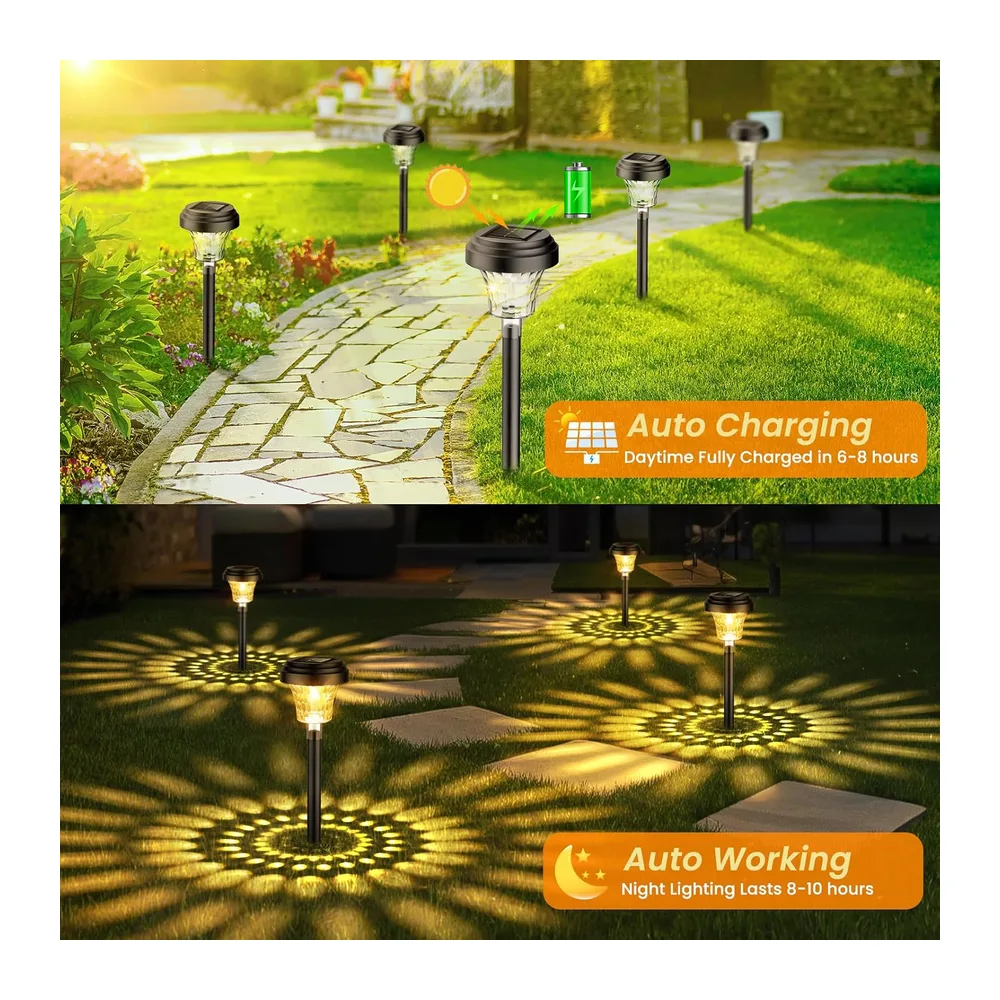 Lampe Solaire Exterieur Jardin 8 Pièces Lumiere Solaire Exterieur