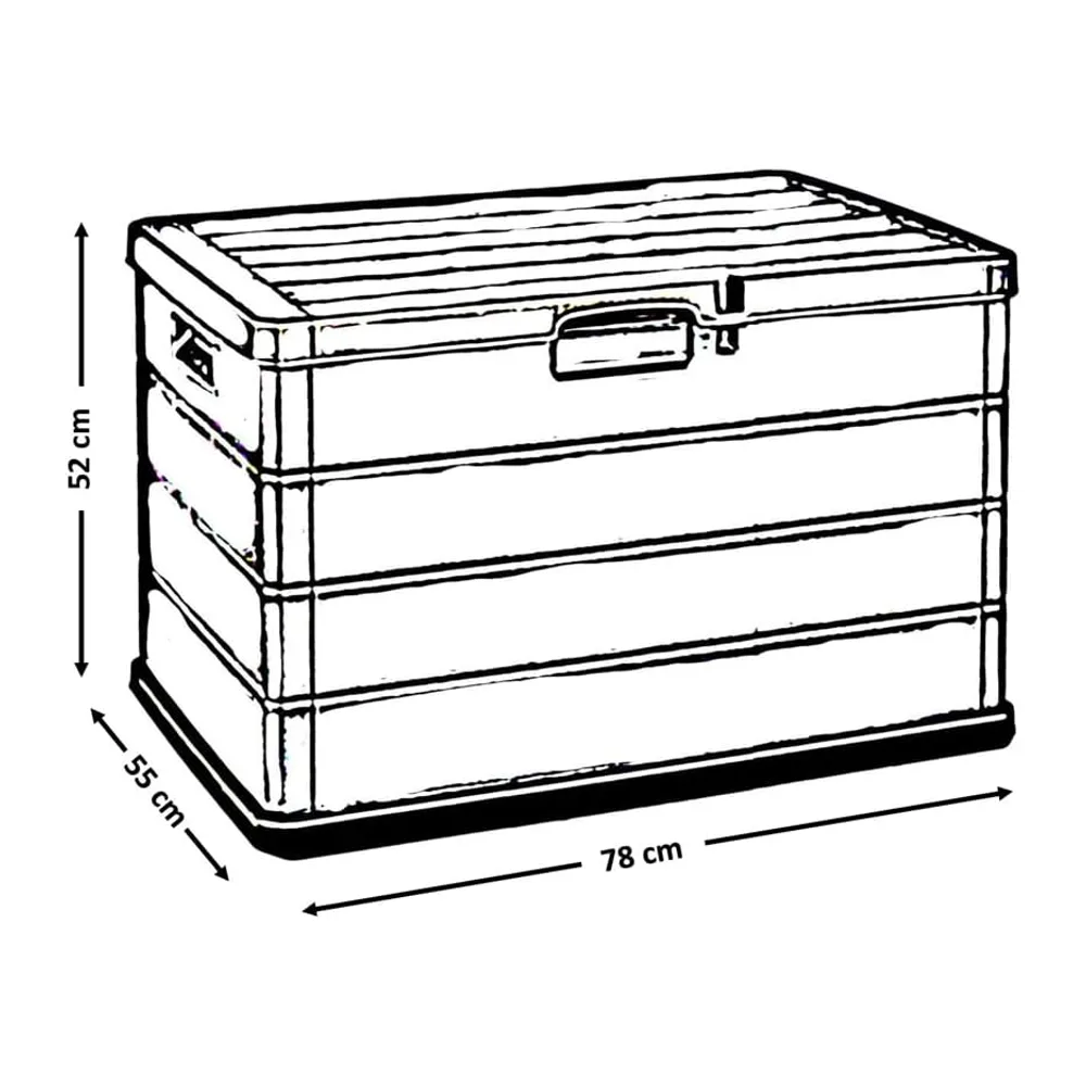 Kreher® XL Coffre de rangement/Boîte de jardin 170 L ou 340 L de volume utile avec un