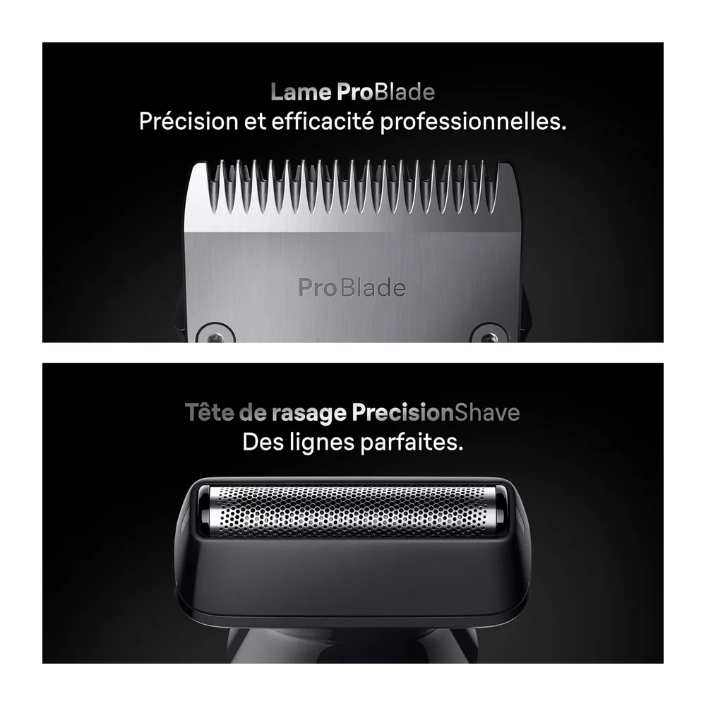 Braun Tondeuse Electrique Homme, Tout-en-Un Series 7 AIO7545 12-en-1, Grise
