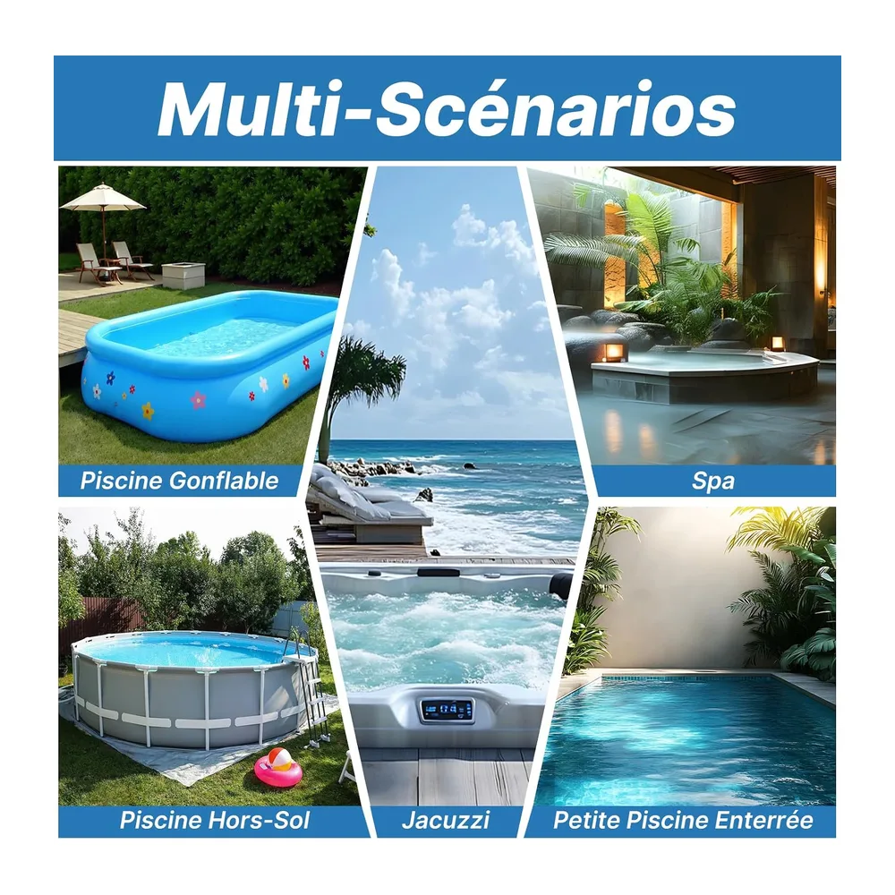 Aspirateur de Piscine sans Fil, Aspirateur pour Spa Rechargeable