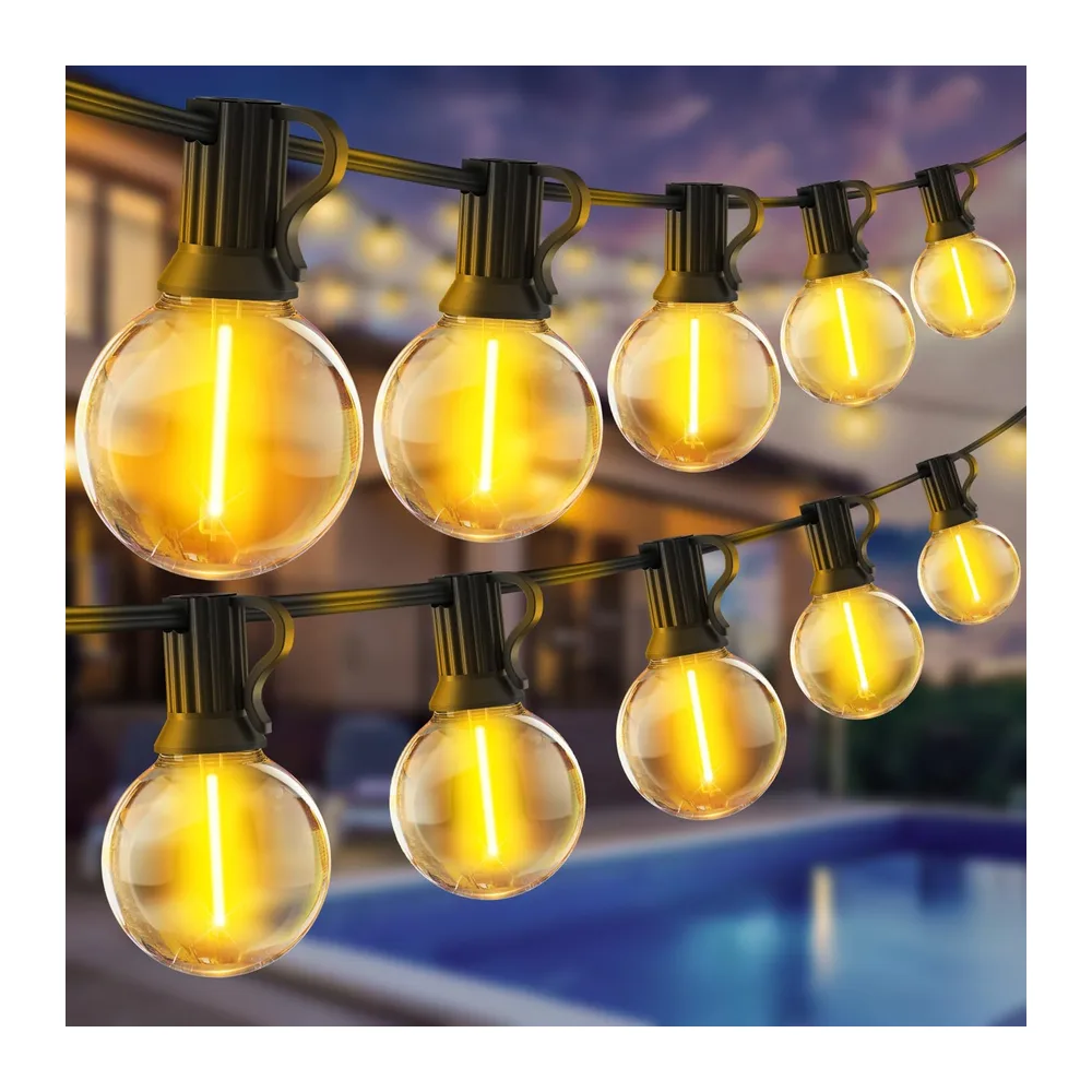 30M Guirlande Lumineuse Exterieur LED - Guinguette Lumières Exterieure G40