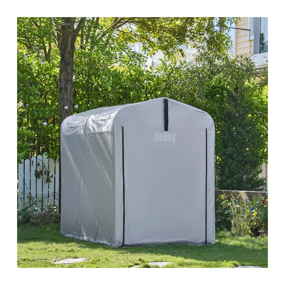 SoBuy Abri de Jardin Exterieur pour 1-2 Vélos Étanche 120x176x163 cm Jardin