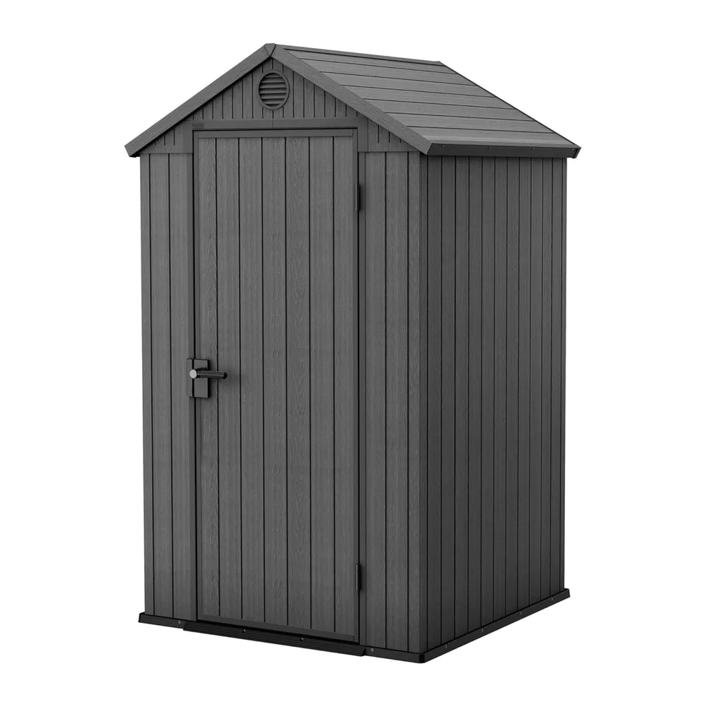 KETER Abri de Jardin Résine Darwin 4X4-125 X 184 X 205 cm - Compact, Durable et Résistant