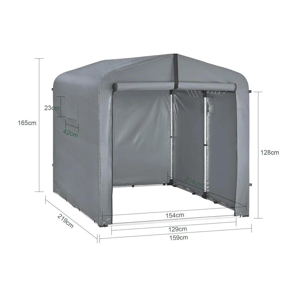 SoBuy Abri de Jardin Exterieur pour 2-4 Vélos Étanche 159x219x165cm Jardin