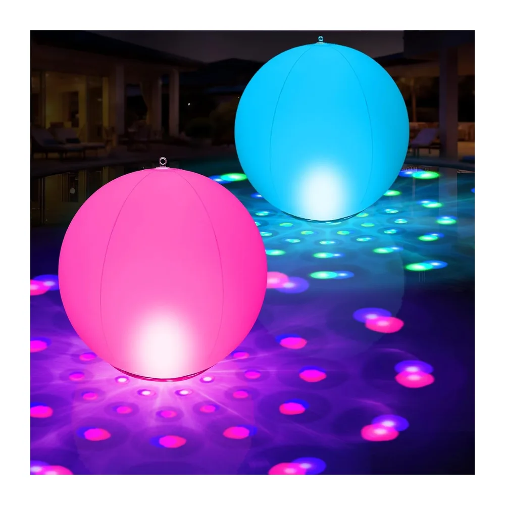 KingSom 2026 Lumiere Piscine Flottante,Lampe Flottante Piscine Solaire avec Lumières