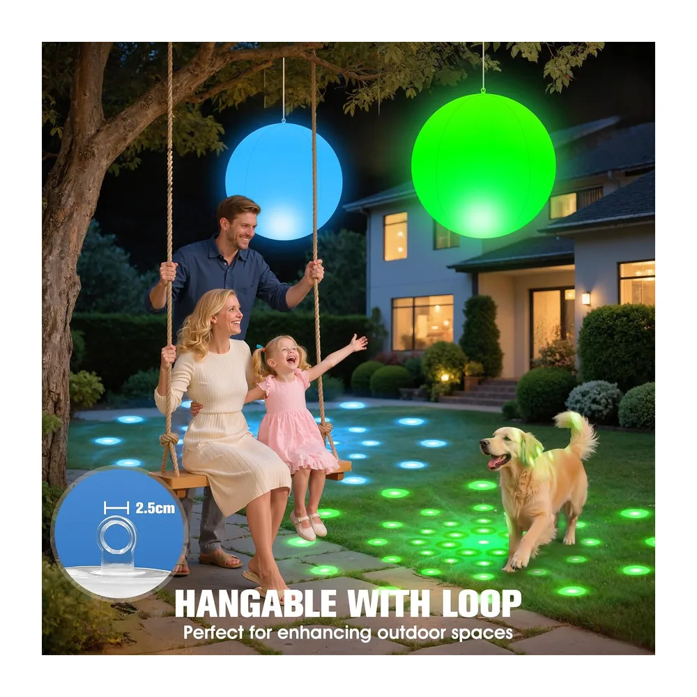 KingSom 2026 Lumiere Piscine Flottante,Lampe Flottante Piscine Solaire avec Lumières