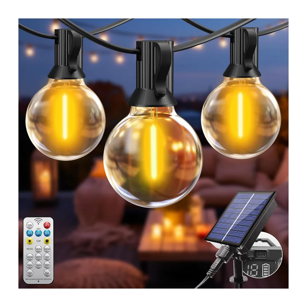 btfarm Guirlande Solaire Exterieur Avec Telecommande, 5+3M LED Guirlande Lumineuse