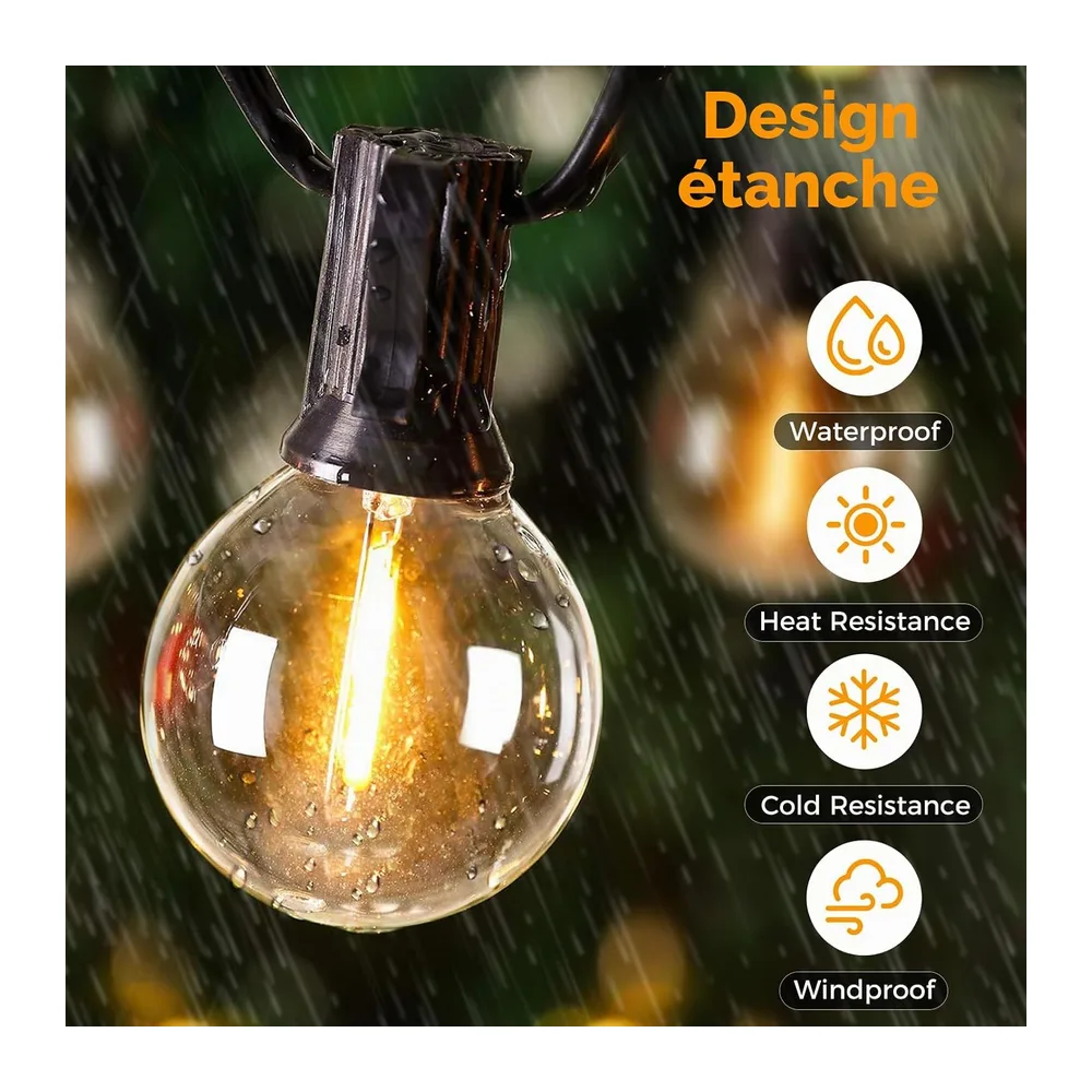 btfarm Guirlande Solaire Exterieur Avec Telecommande, 5+3M LED Guirlande Lumineuse