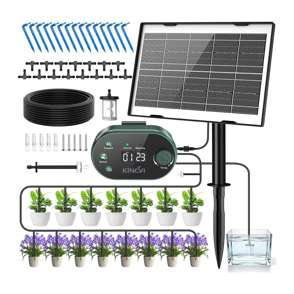 Kit Arrosage Automatique Solaire pour 15 Plantes les