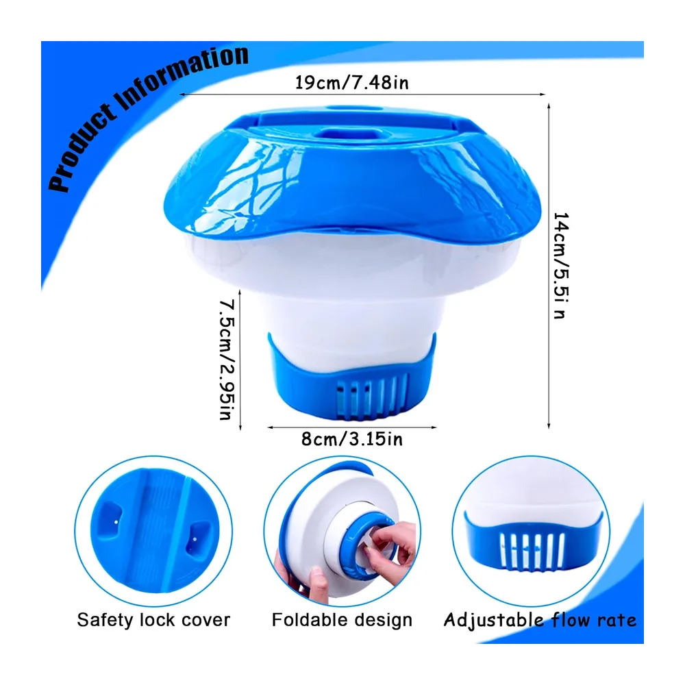 Diffuseur Chlore Piscine, Flotteur Piscine Chlore, Distributeur Chlores Piscines