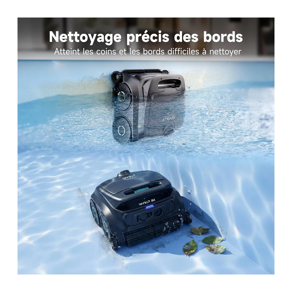 WYBOT B1 Robot de Piscine sans Fil Fond Et Parois 120 Min d'Autonomie