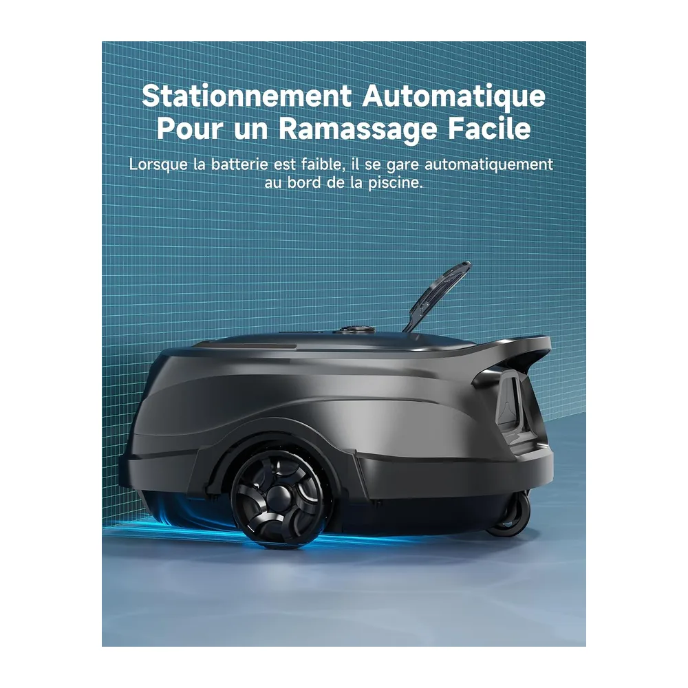 WYBOT A1p Robot Piscine Intelligent, Double Filtration, Autonomie 120 Min, Robot Piscine