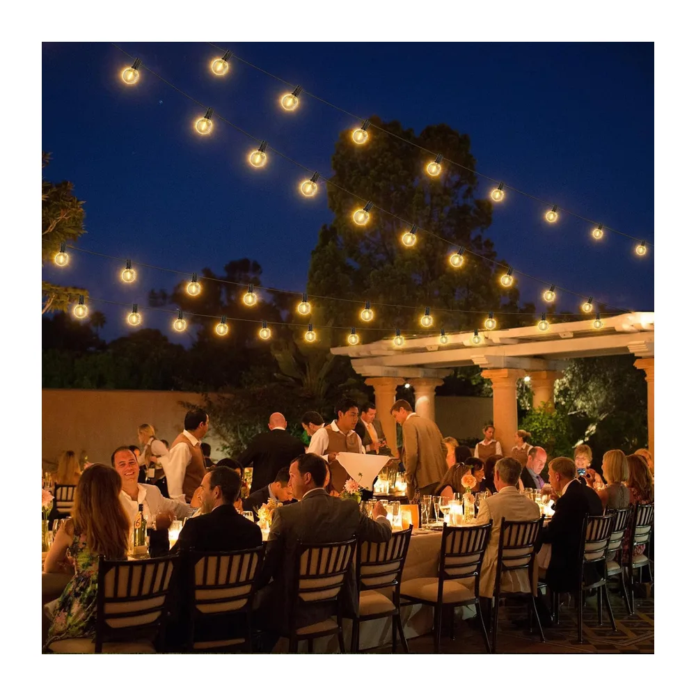 Guirlande Lumineuse Exterieure 61M avec 100+4 Ampoules Imperméable