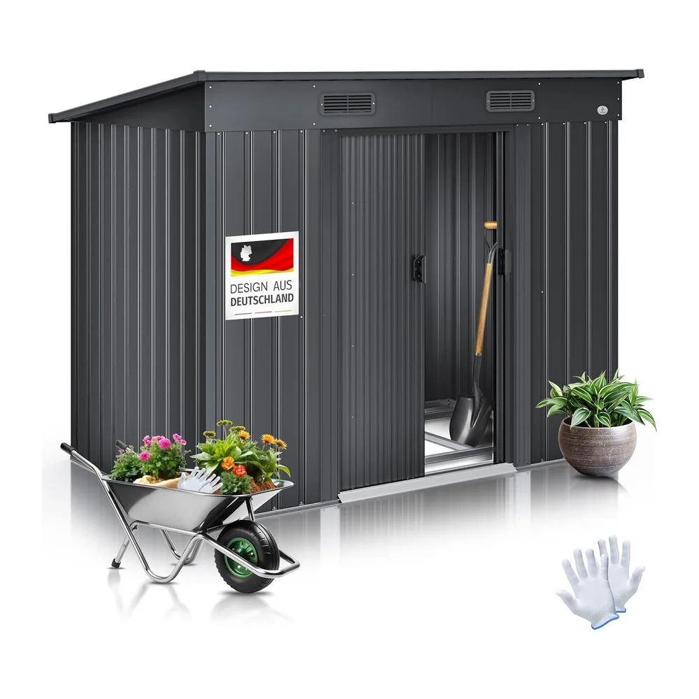 KESSER - Abri de jardin en métal de 4 m³ avec fondation