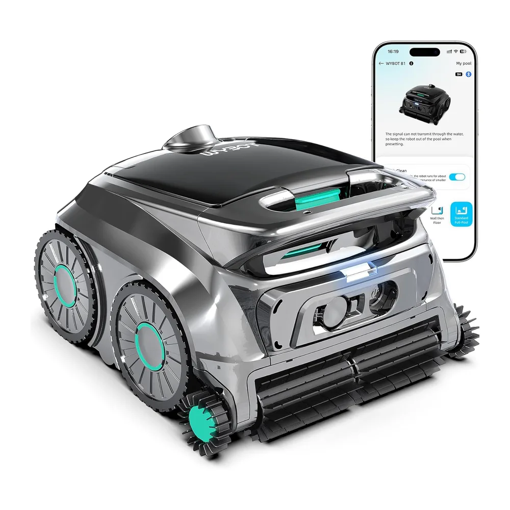 WYBOT OS600 Robot Piscine sans Fil, Nettoyage Fond Et Parois, Autonomie 120 Min