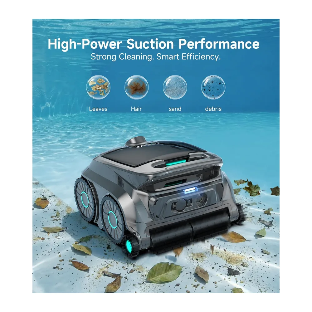WYBOT OS600 Robot Piscine sans Fil, Nettoyage Fond Et Parois, Autonomie 120 Min