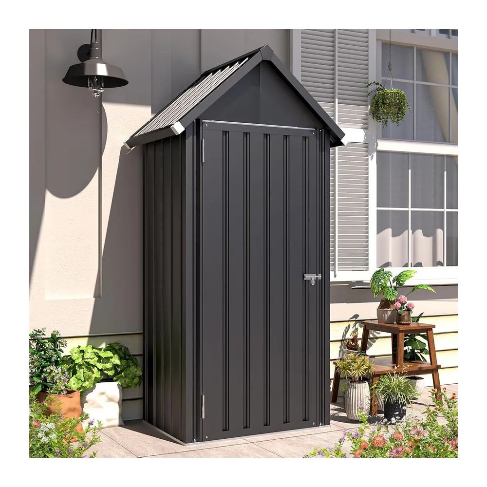 YODOLLA Abri de Jardin Métal,Cabane de Rangement Tout Climat,Armoire Jardin