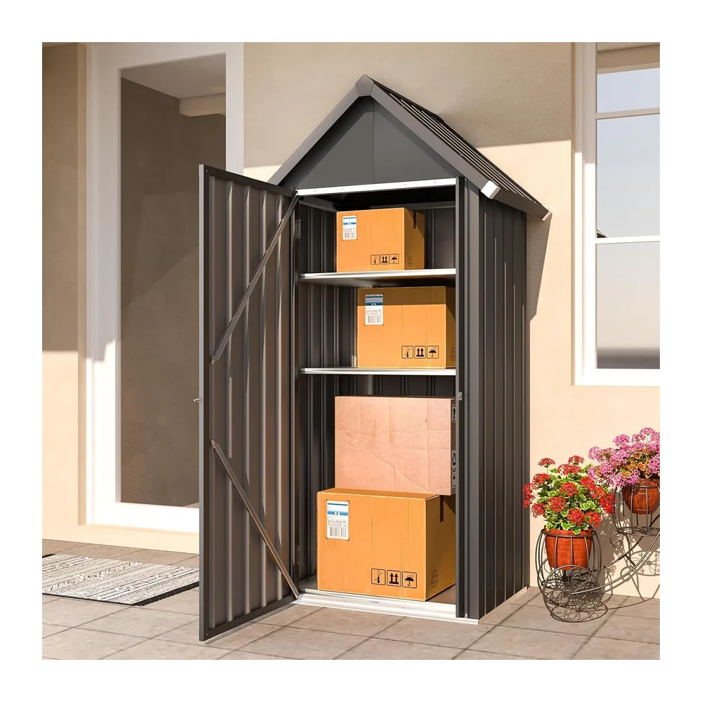 YODOLLA Abri de Jardin Métal,Cabane de Rangement Tout Climat,Armoire Jardin