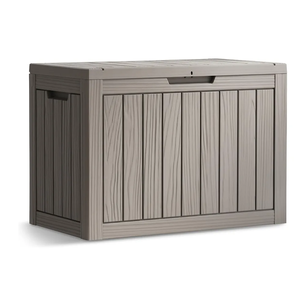 AKORD Coffre de Jardin Imperméable 170L, Boîte de Rangement Extérieur pour Balcon et