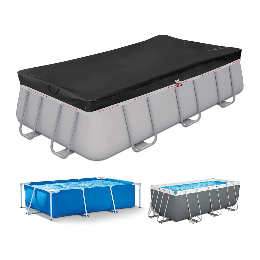 Bâche de Piscine Rectangulaire 420D 405x205x30cm pour 400x200cm