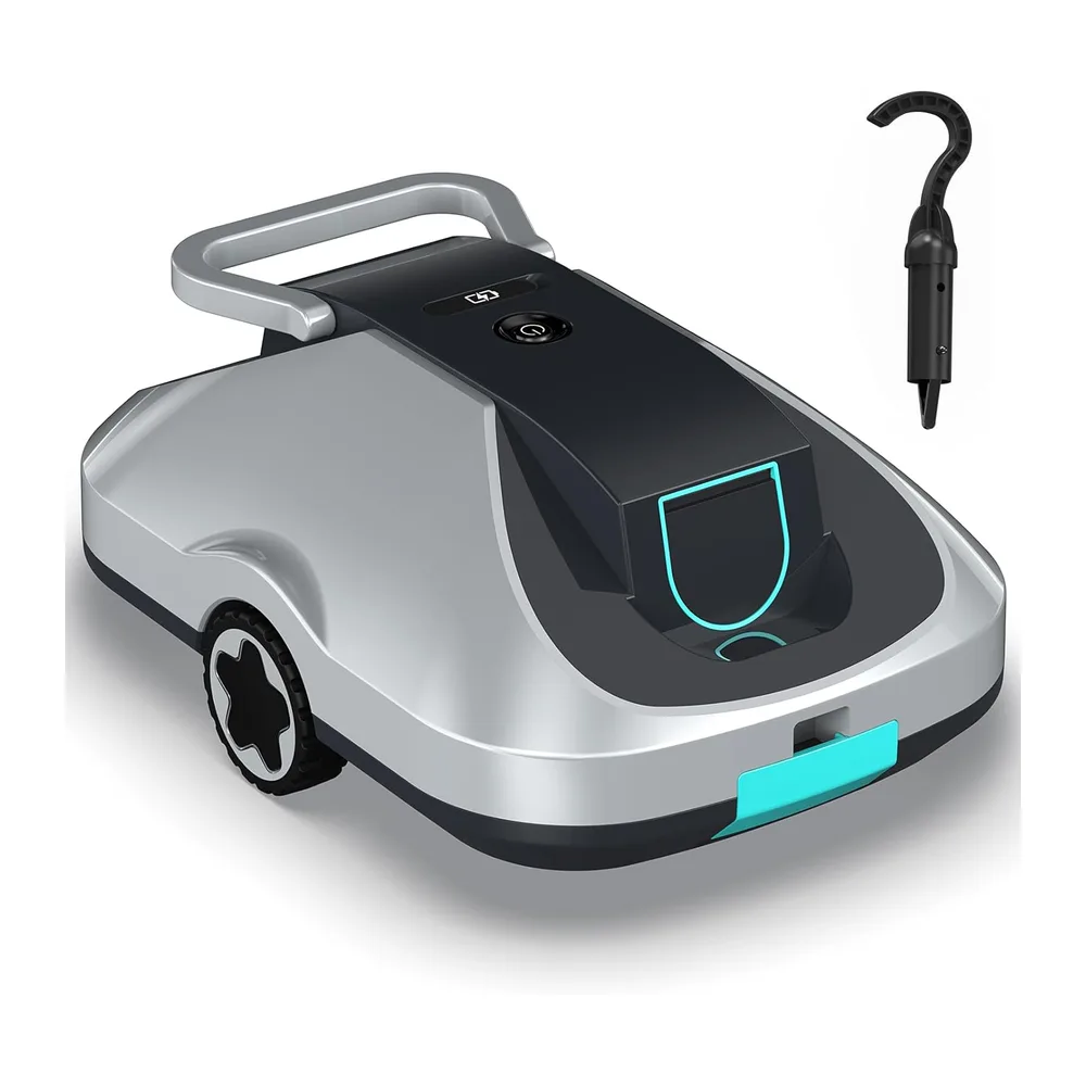Robot Piscine sans Fil, Robot aspirateur Piscine sans Fil, 200Min d’Autonomie, Retour