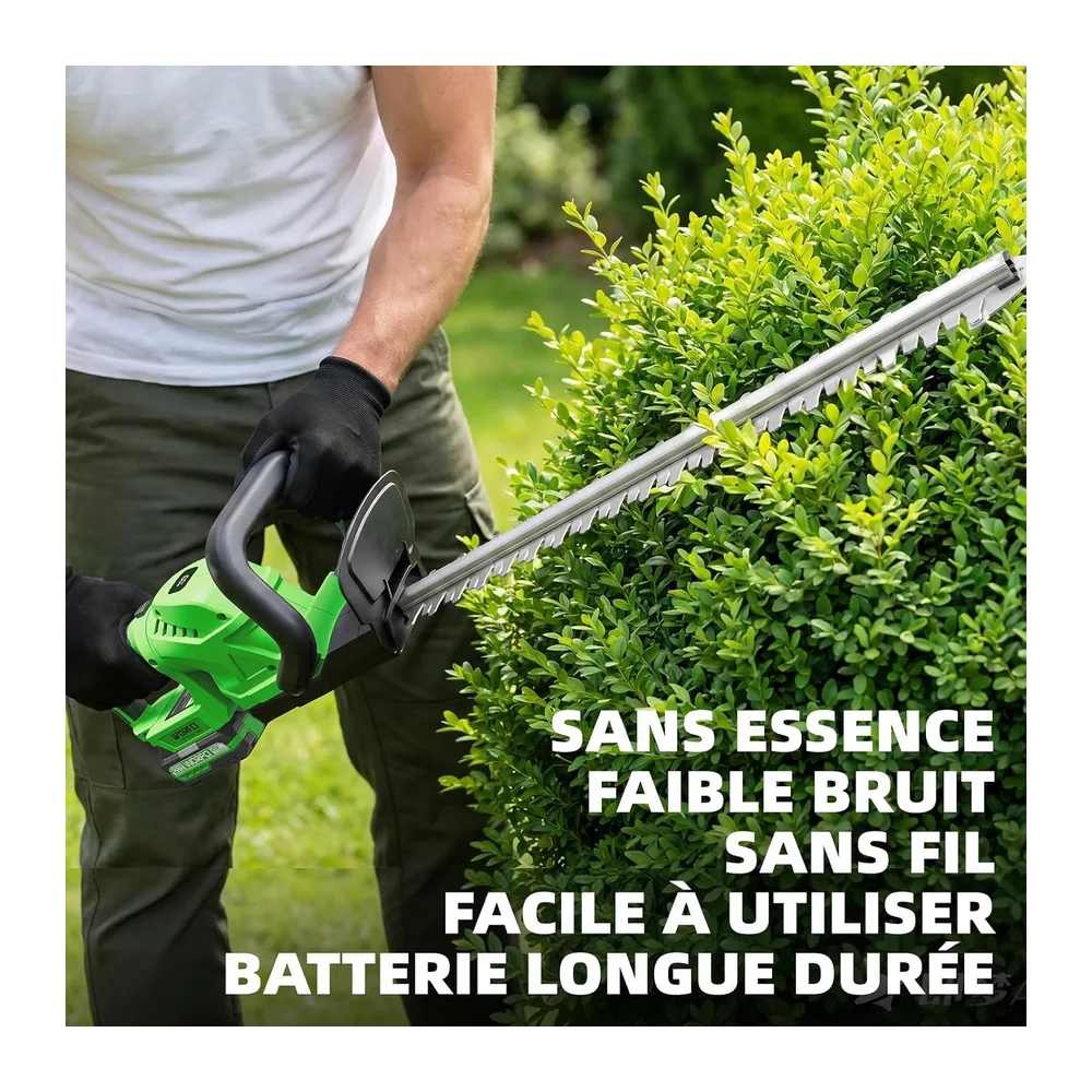 Taille-haie sans Fil de 50,8 cm (Comprend 2 Batteries et Chargeur), Taille-haie