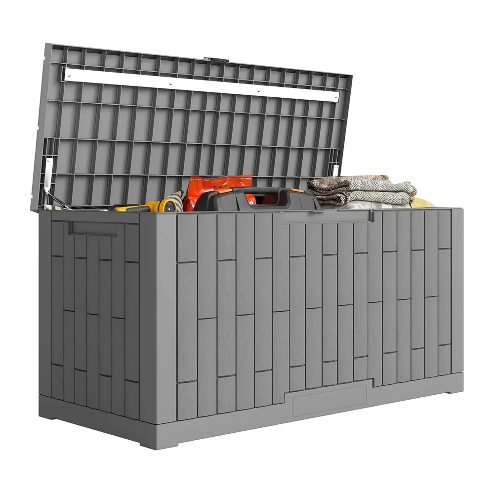 Outsunny Coffre de rangement 379 L