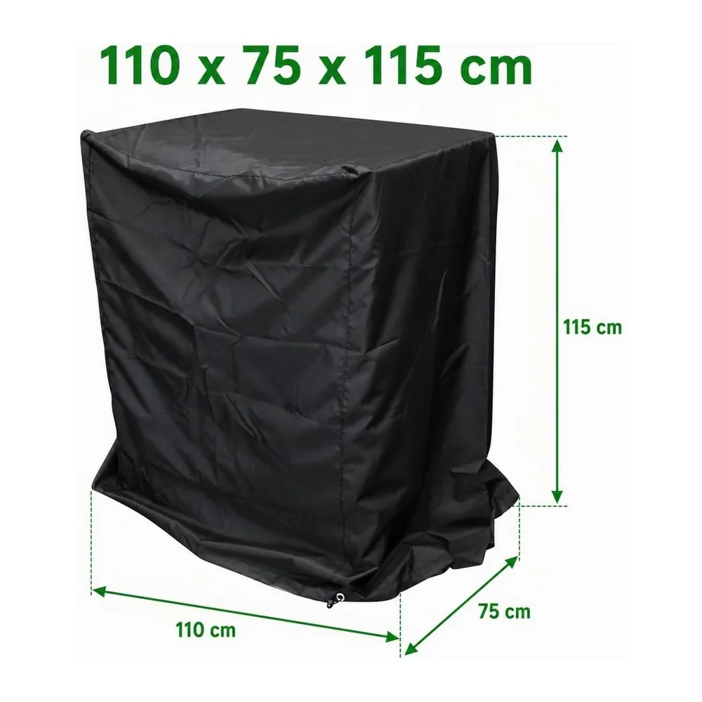 Housse de Barbecue Oxford Noire, Protection Extérieure(110 x 75 x 115cm)