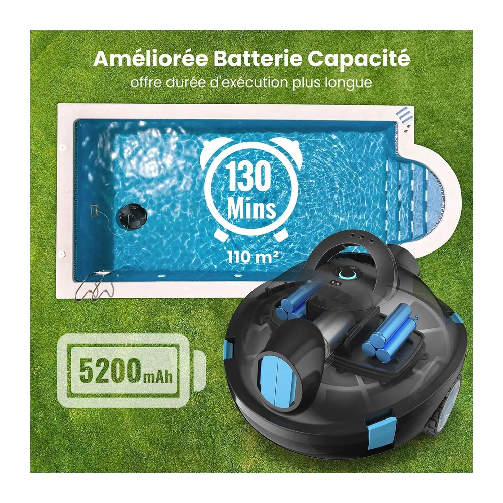 Robot Piscine, Robot Piscine sans Fil Y10