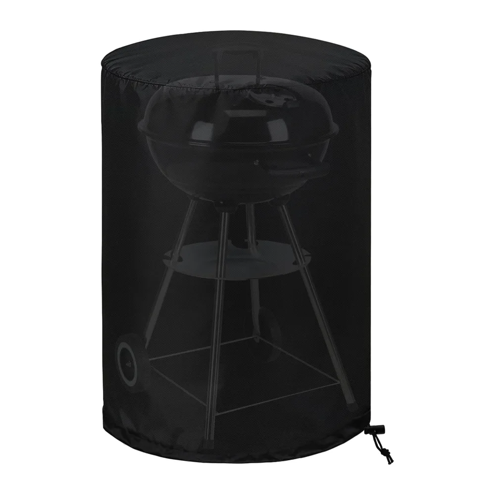 Housse Barbecue Extérieure Ø90×120 cm, 420D Oxford Imperméable pour Housse Barbecue Rond