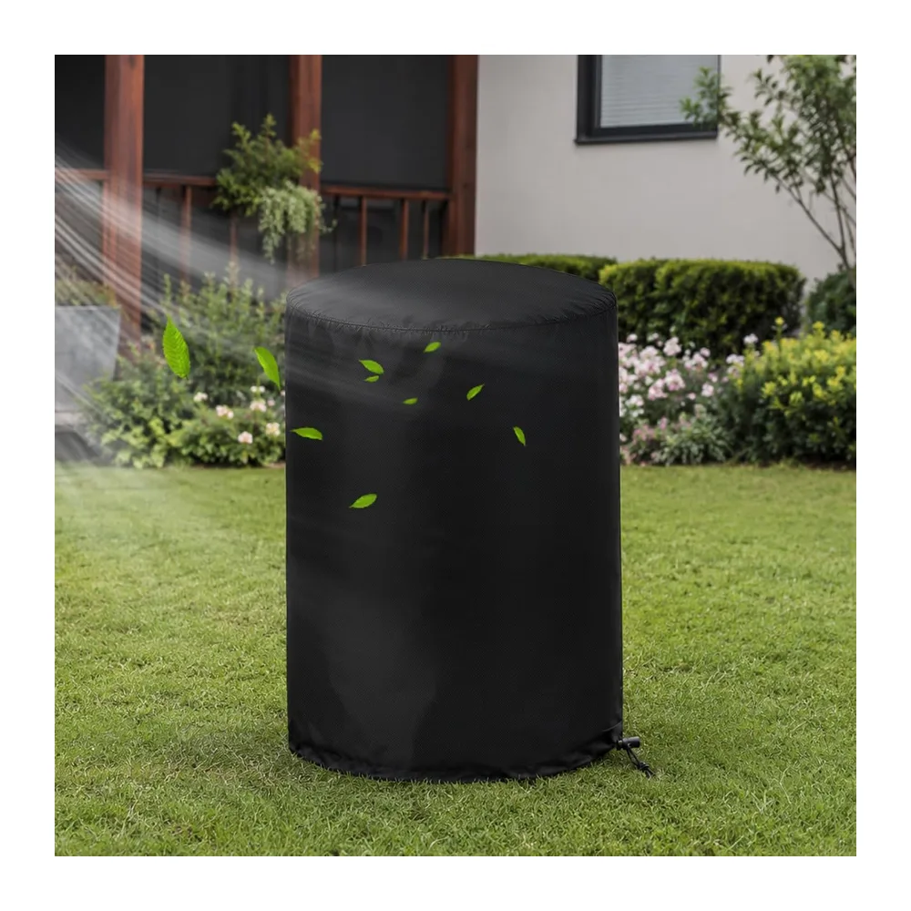 Housse Barbecue Extérieure Ø90×120 cm, 420D Oxford Imperméable pour Housse Barbecue Rond
