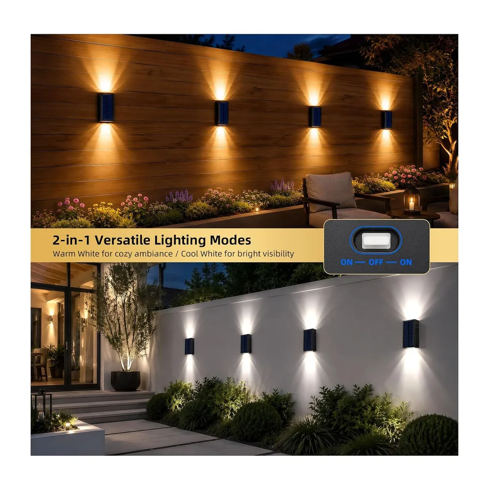 Lumiere Solaire Exterieur Jardin, Lampe Solaire Up and Down