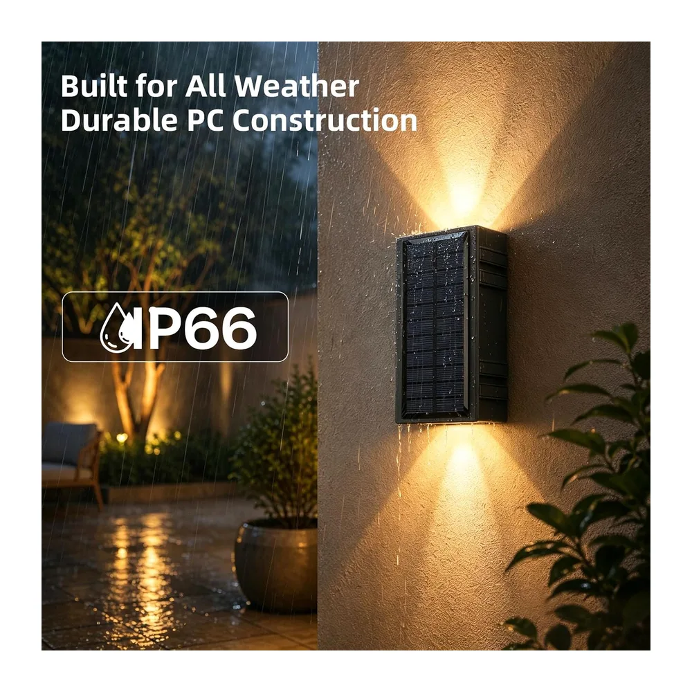 Lumiere Solaire Exterieur Jardin, Lampe Solaire Up and Down
