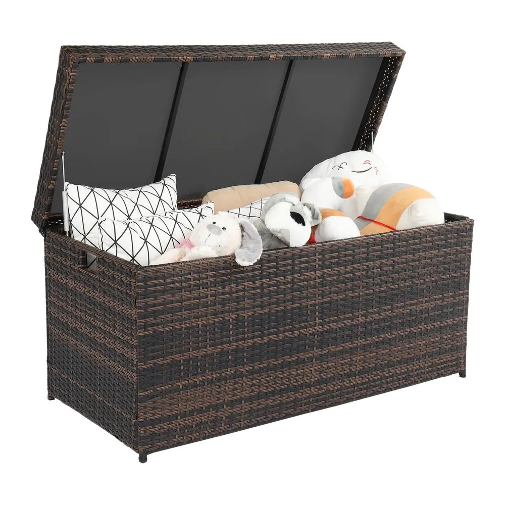 LEADZM Coffre de rangement d'extérieur étanche pour jardin – Coffre en aluminium et