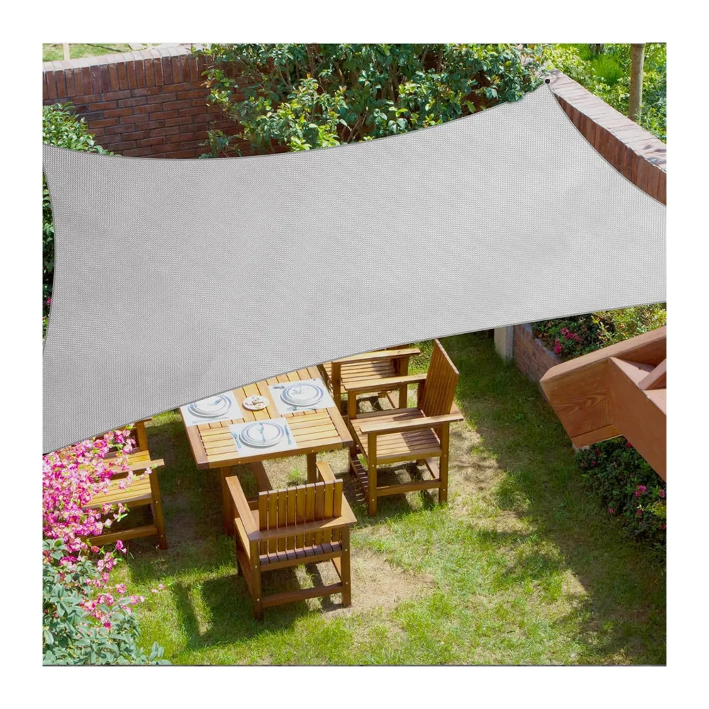 Voile d’ombrage Imperméable & Anti-UV 4x5m, Auvent de Terrasse en Tissu Oxford 420D