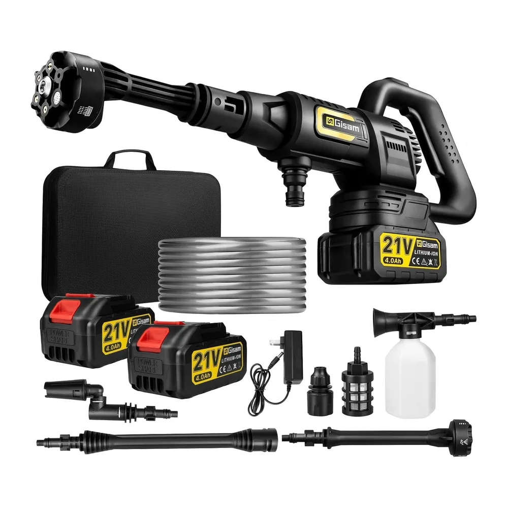 Nettoyeur Haute Pression sans Fil, Moteur sans Balais 2200 W,Mode 3 Vitesses,Pression Max